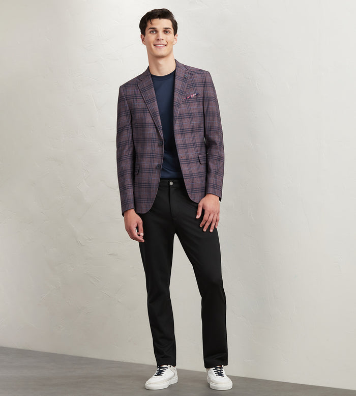 Tip Top Modern Fit Woven Plaid Sport Jacket
