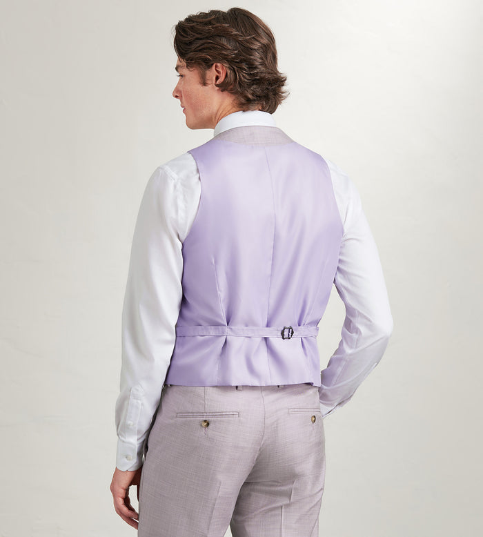 Tip Top Pale Purple Solid Suit Vest