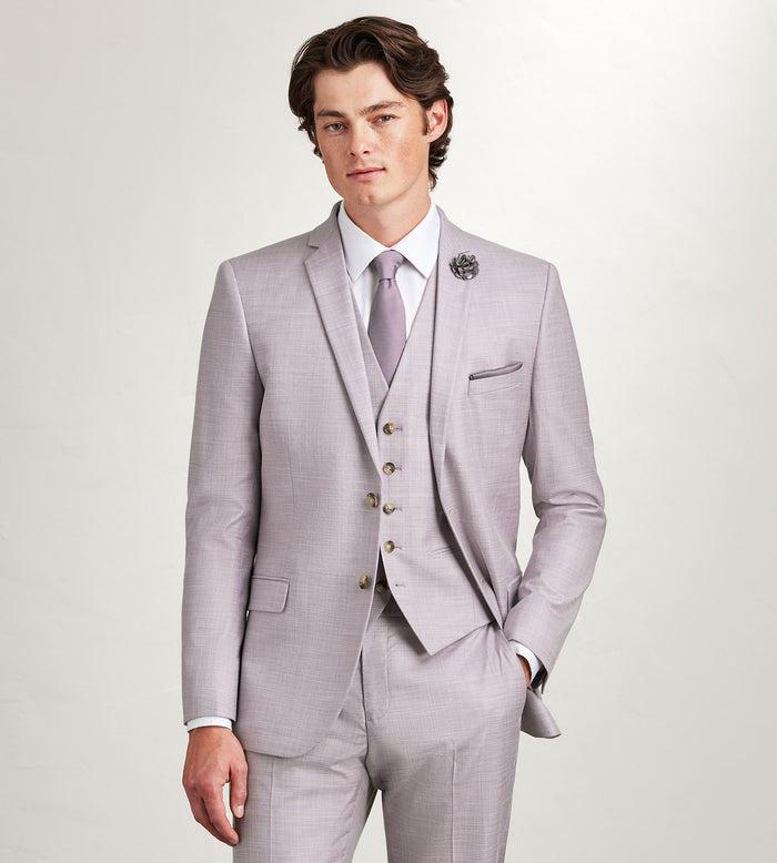 Tip Top Pale Purple Solid Suit Vest