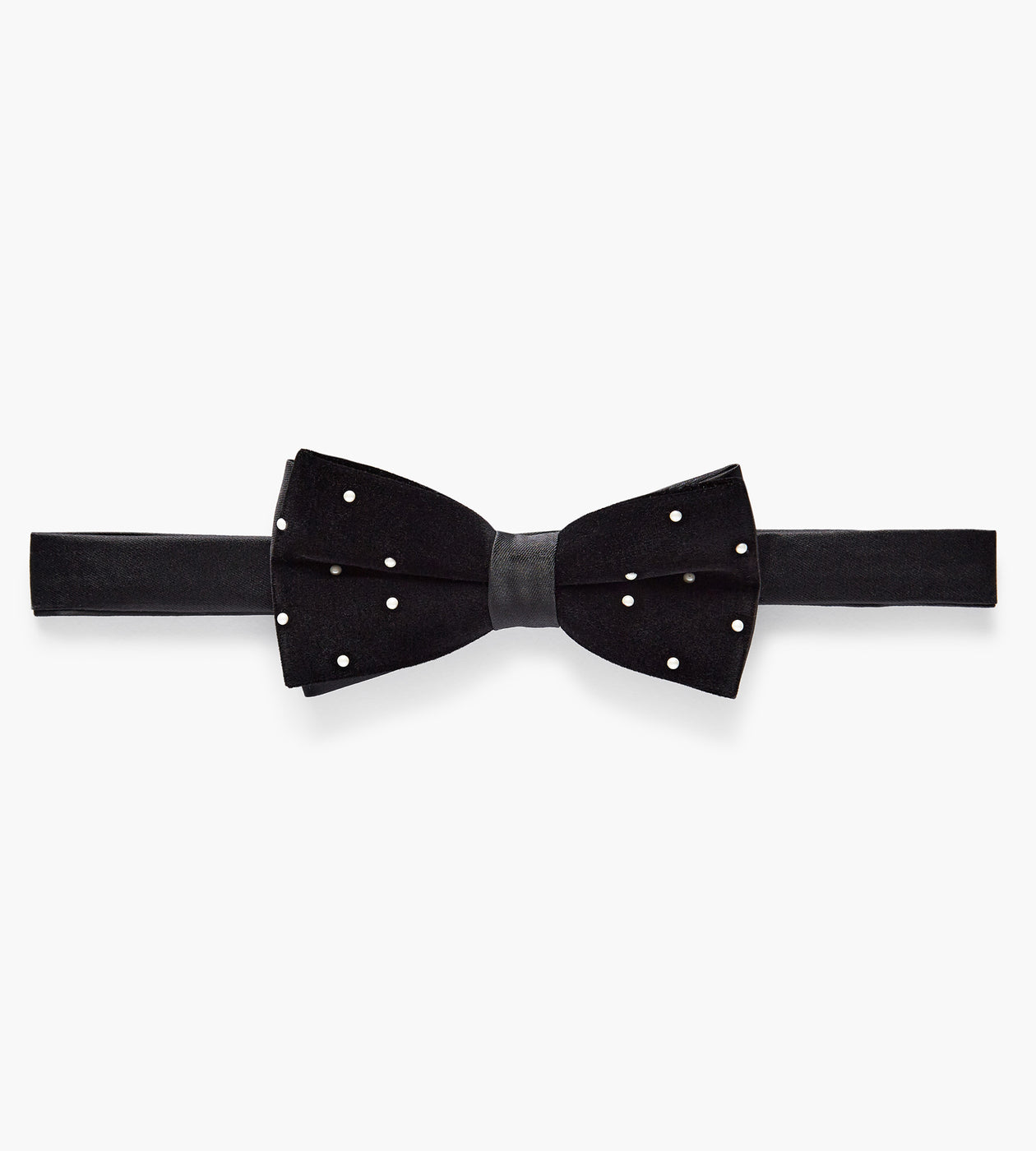 Tip Top Pearl Velvet Bow Tie