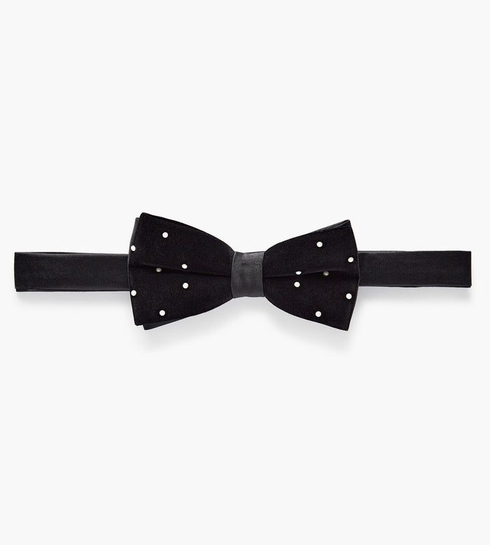 tip top Pearl Velvet Bow Tie