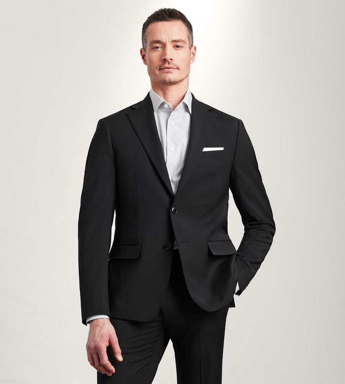 tip top Slim Fit Black Neat Suit
