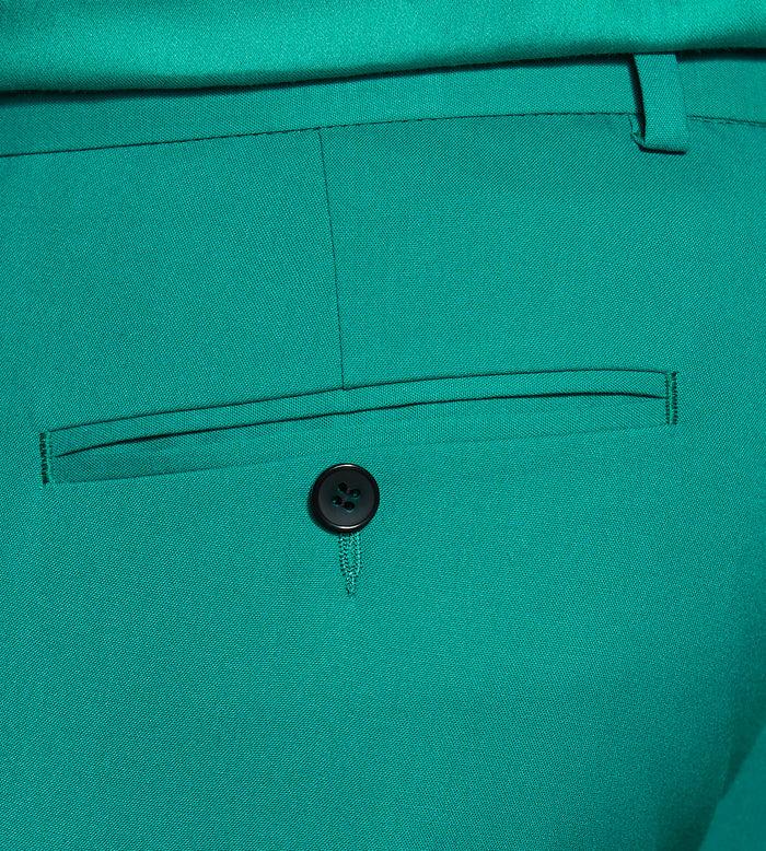Tip Top Slim Fit Bright Green Solid Suit Pants