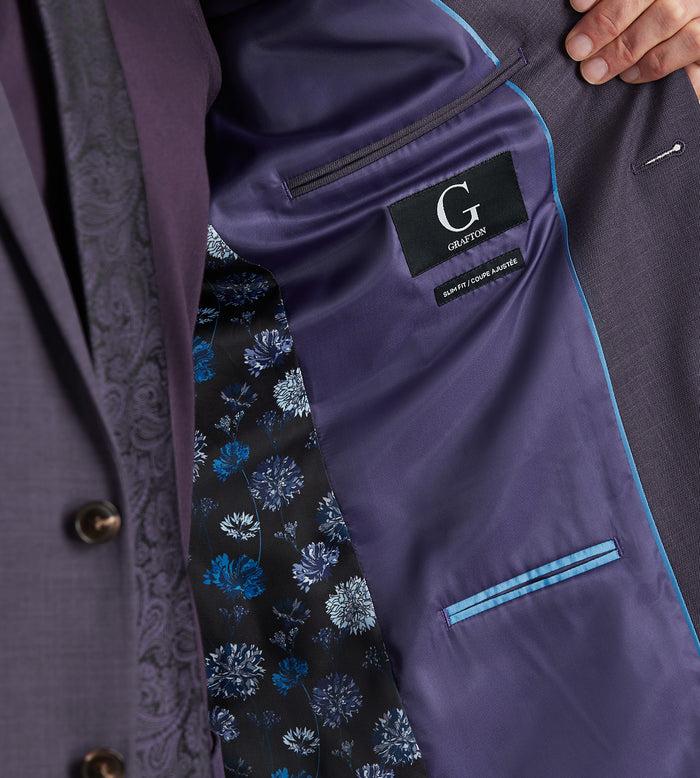 Tip Top Slim Fit Deep Purple Solid Suit