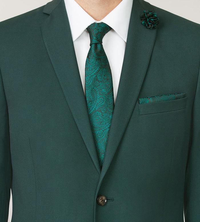 Tip Top Slim Fit Forest Green Suit