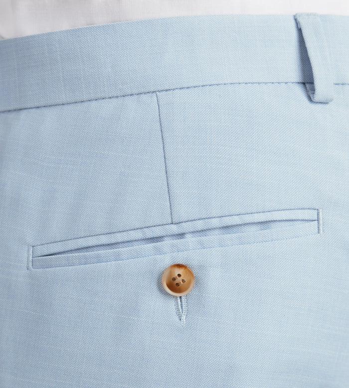 Tip Top Slim Fit Light Blue Solid Suit Pants