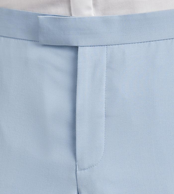 Tip Top Slim Fit Light Blue Solid Tuxedo Pants