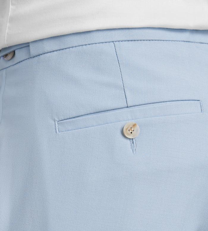 Tip Top Slim Fit Light Blue Solid Tuxedo Pants