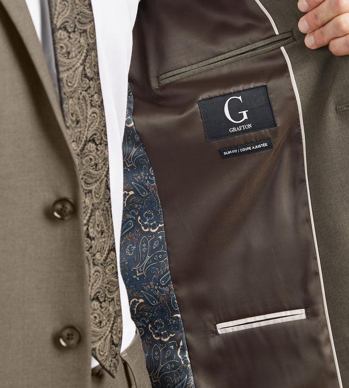 Tip Top Slim Fit Light Brown Solid Suit