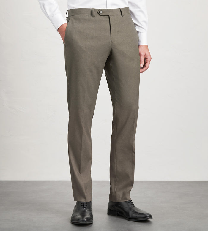 tip top Slim Fit Light Brown Solid Suit Pant