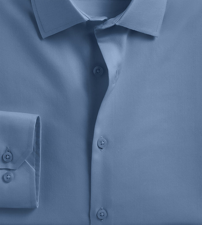 Tip Top Slim Fit Non-Iron Sateen Dress Shirt