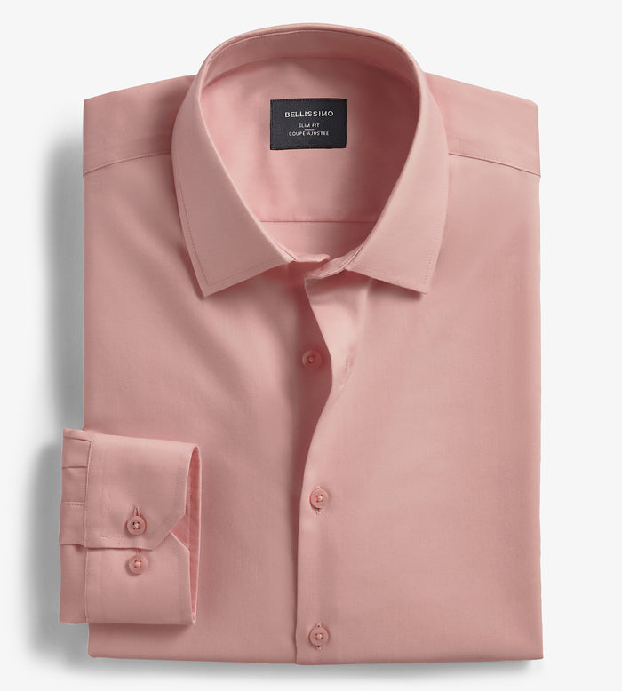 Tip Top Slim Fit Non-Iron Sateen Dress Shirt