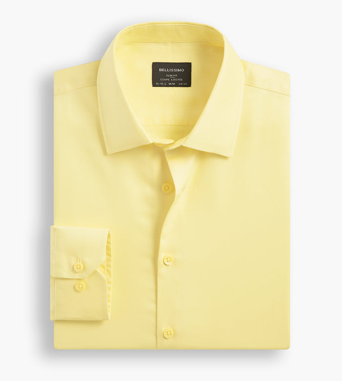 Tip Top Slim Fit Non-Iron Sateen Dress Shirt