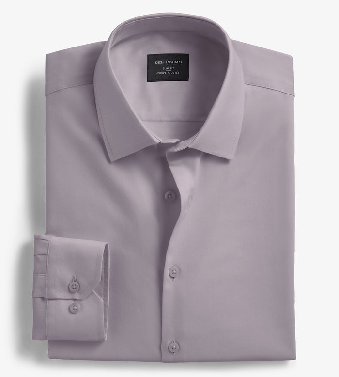 Tip Top Slim Fit Non-Iron Sateen Dress Shirt