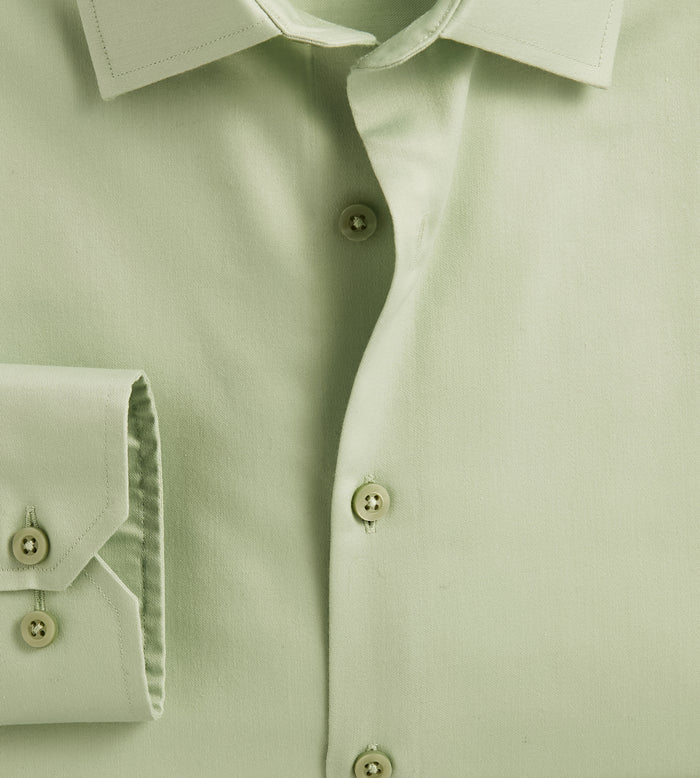 Tip Top Slim Fit Non-Iron Sateen Dress Shirt