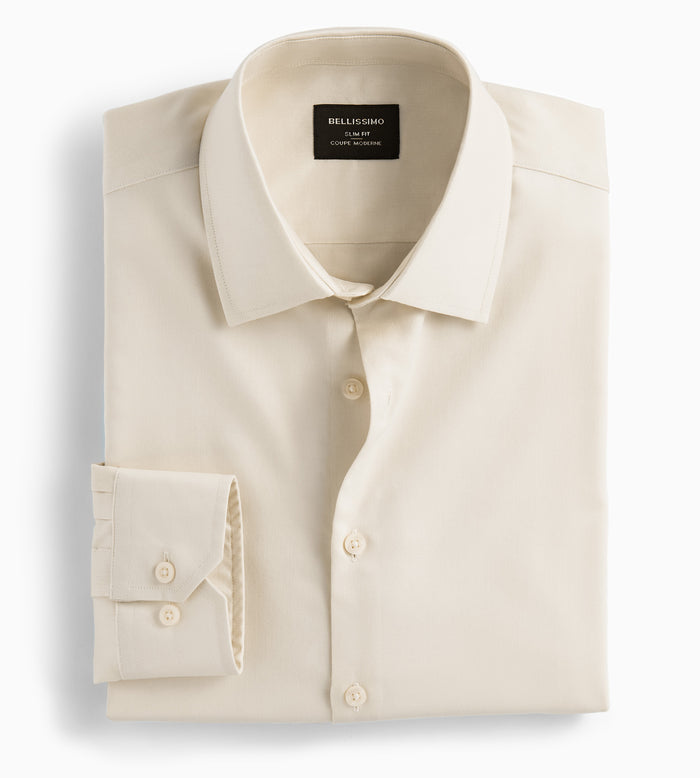 Tip Top Slim Fit Non-Iron Sateen Dress Shirt