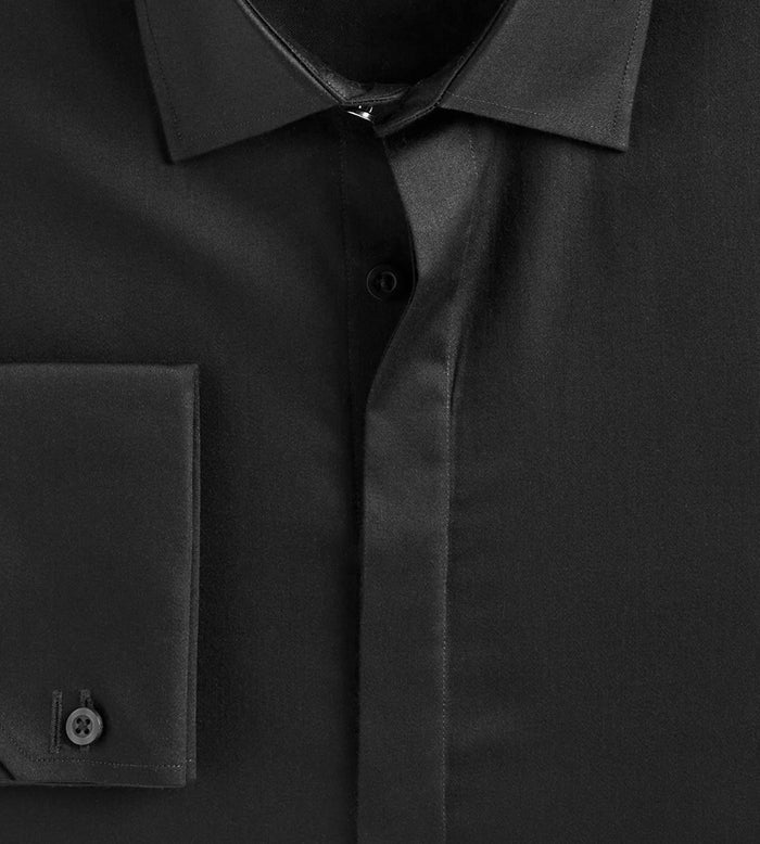 Tip Top Slim Fit Non- Iron Stretch Sateen Tux Shirt