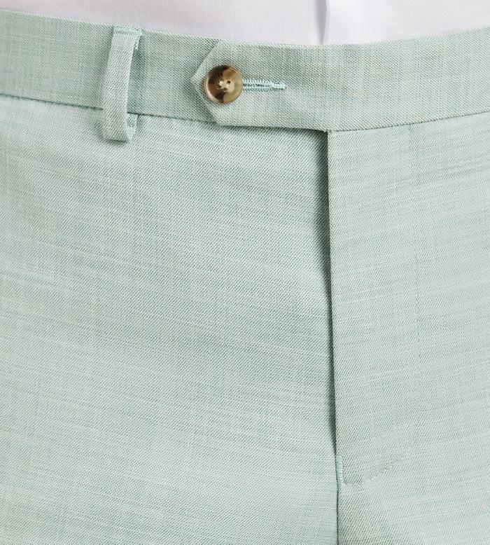 Tip Top Slim Fit Pale Green Solid Suit Pants