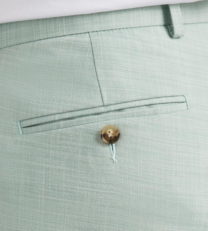 Tip Top Slim Fit Pale Green Solid Suit Pants