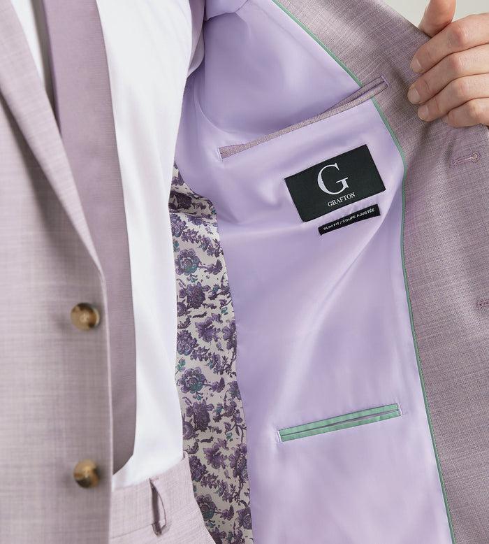Tip Top Slim Fit Pale Purple Solid Suit