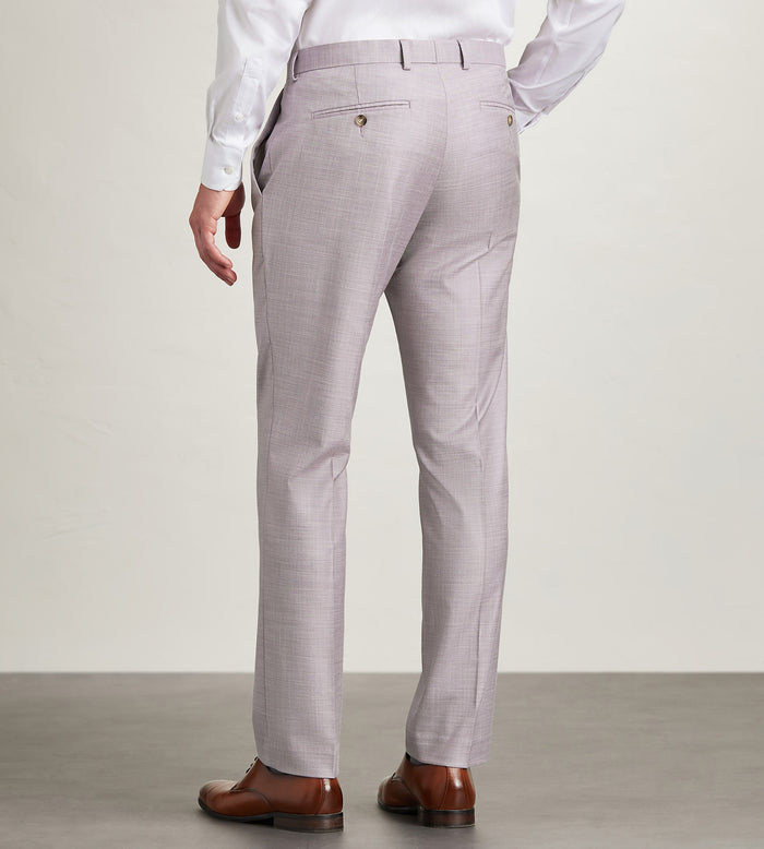 Tip Top Slim Fit Pale Purple Solid Suit Pants