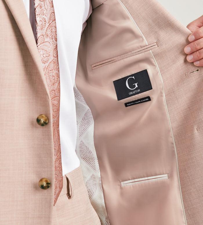 Tip Top Slim Fit Pale Rose Solid Suit