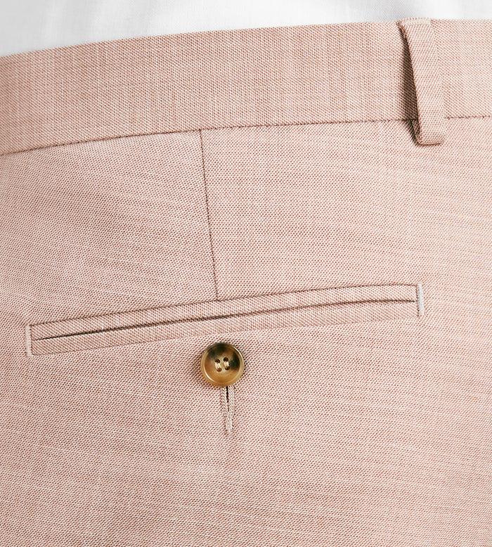 Tip Top Slim Fit Pale Rose Solid Suit Pants
