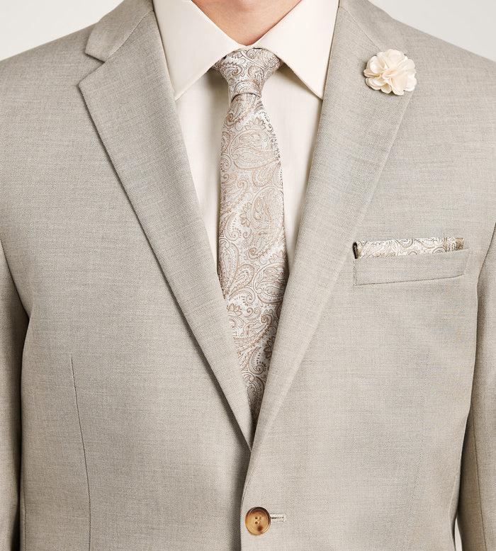 Tip Top Slim Fit Tan Solid Suit