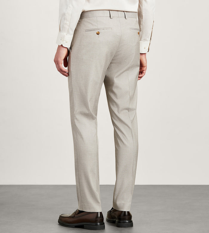Tip Top Slim Fit Tan Solid Suit Pants