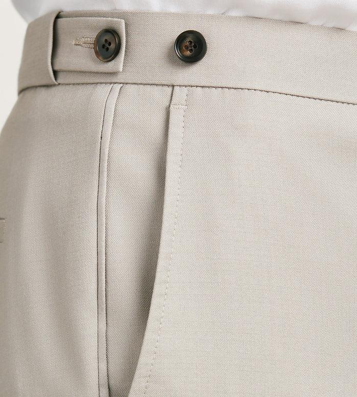 Tip Top Slim Fit Tan Solid Tuxedo Pants