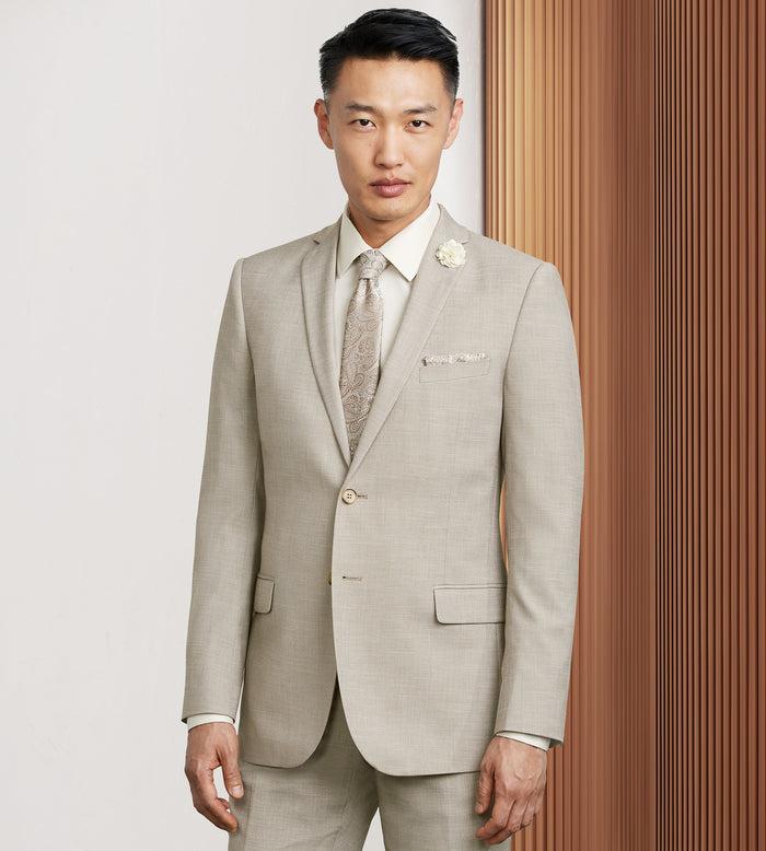 tip top Slim Fit Tan Suit