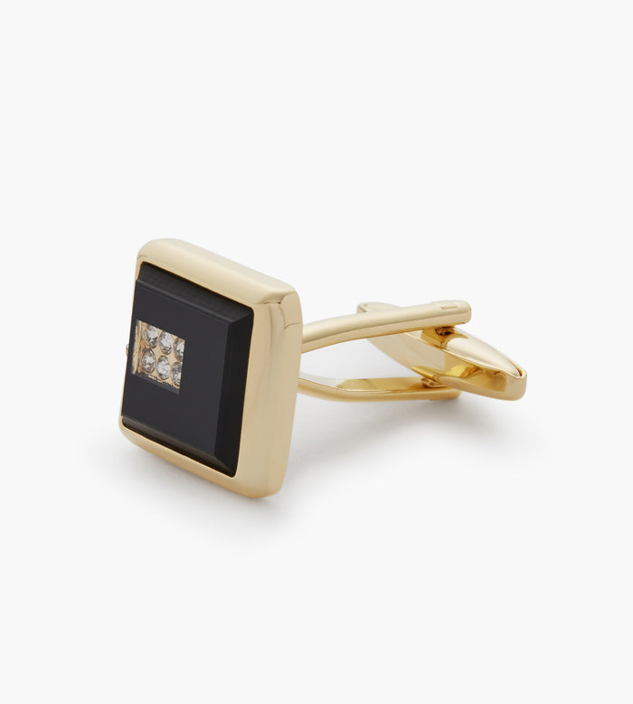 Tip Top Square Jewel Cuff Links