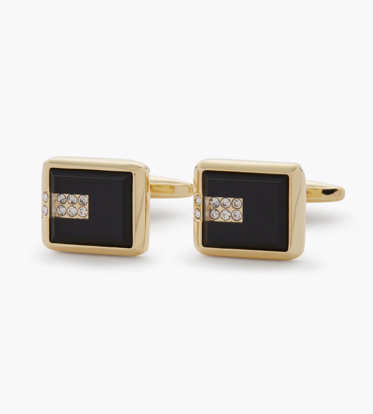 Tip Top Square Jewel Cuff Links