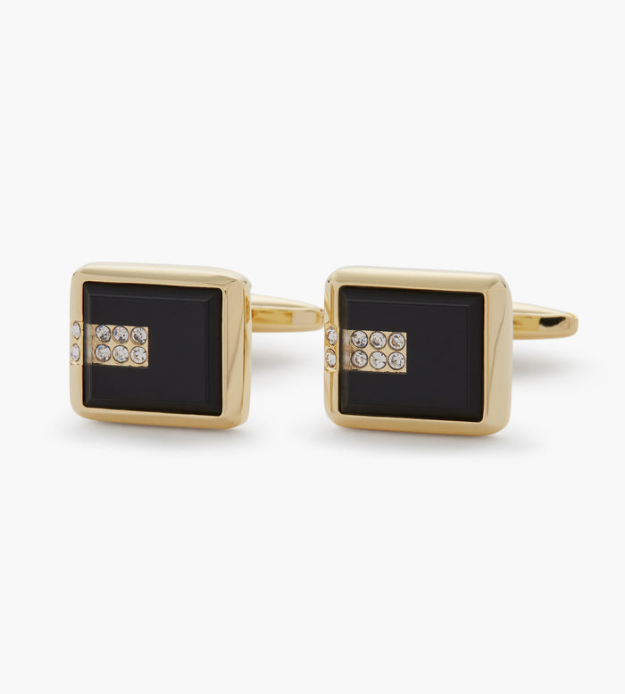 Tip Top Square Jewel Cuff Links