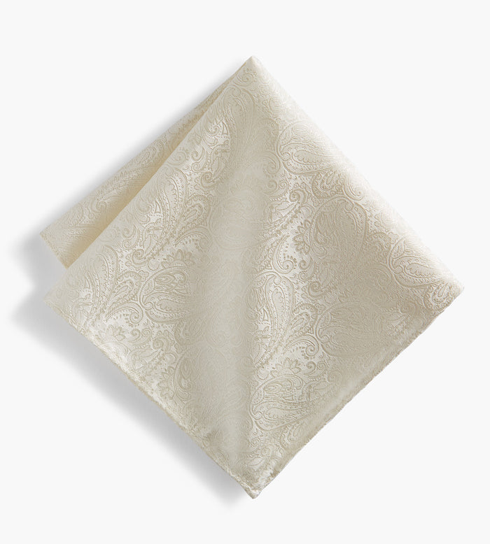 Tip Top Tonal Paisley Pocket Square