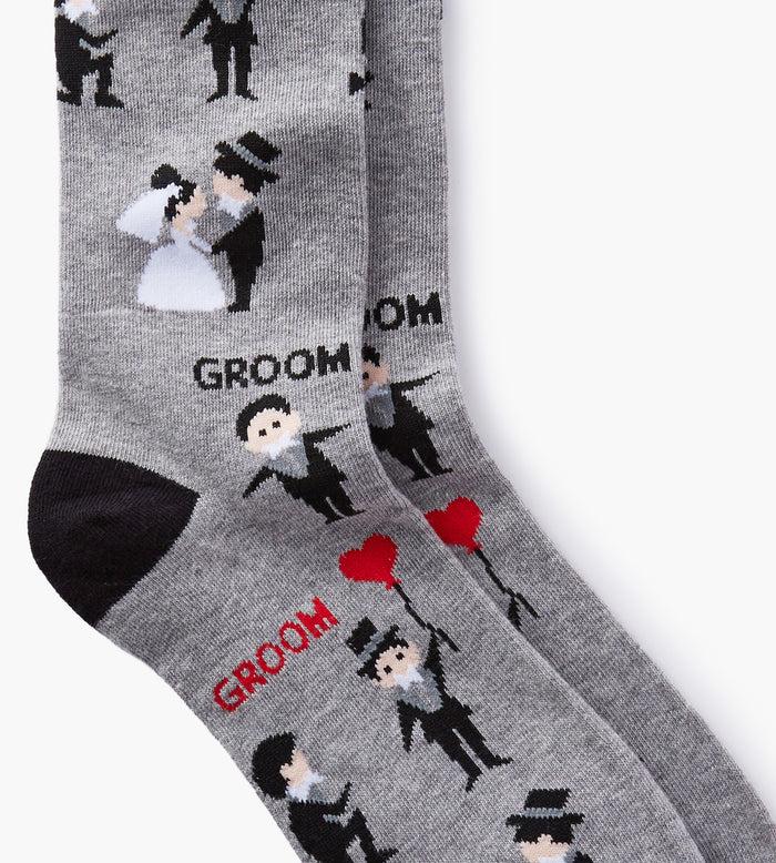 Tip Top Top Hat Bride & Groom Socks