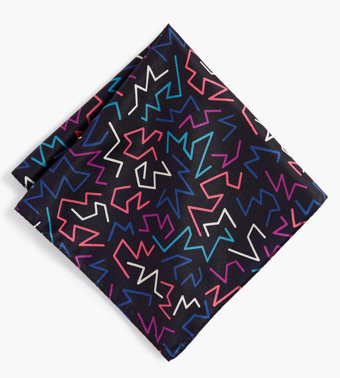 tip top Zig Zag Pocket Square