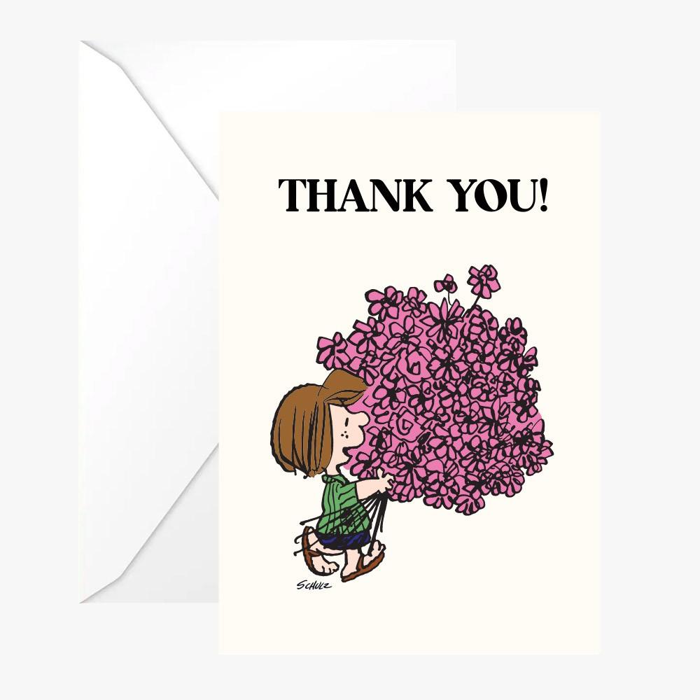 titlee Carte double Snoopy "Thank you" avec enveloppe