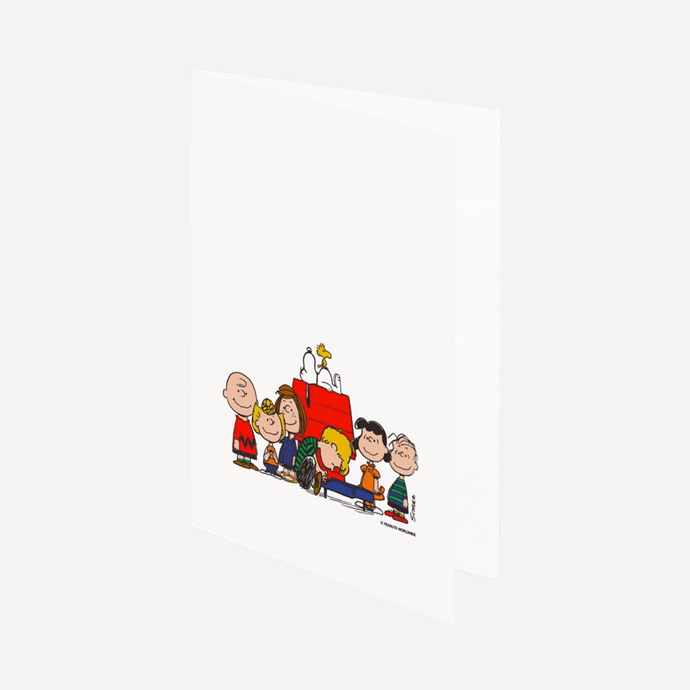 Titlee Carte Postale Double Snoopy Persistence 3 Avec Enveloppe Et Sticker