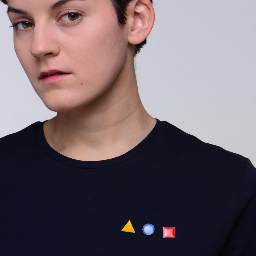 Titlee Coffret De 3 Pin's Bauhaus Colorés X Cinqpoints