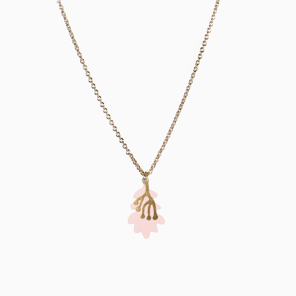 titlee Collier Leaves - rose poudré x Lucille Michieli