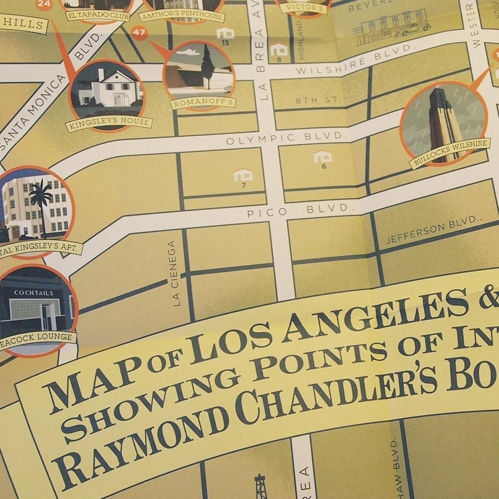 Titlee Guide Touristique/plan Los Angeles De Raymond Chandler