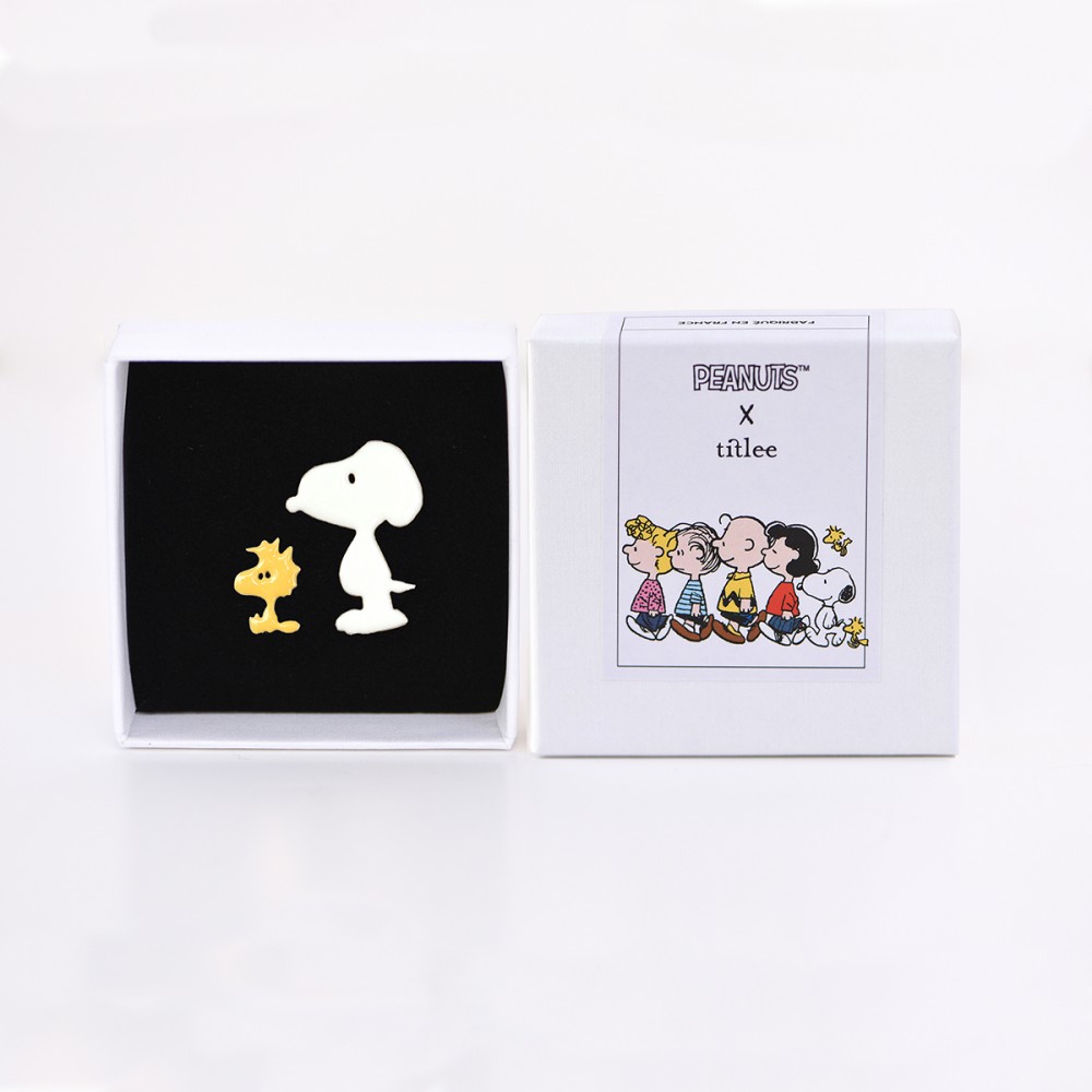 Titlee Pin's Snoopy Duo - écru-safran - Peanuts X Titlee