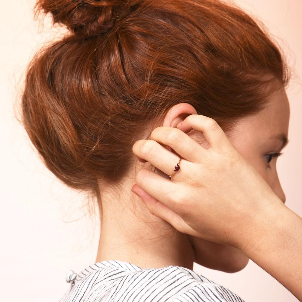 Titlee Bague Enfant Maple - Grenat