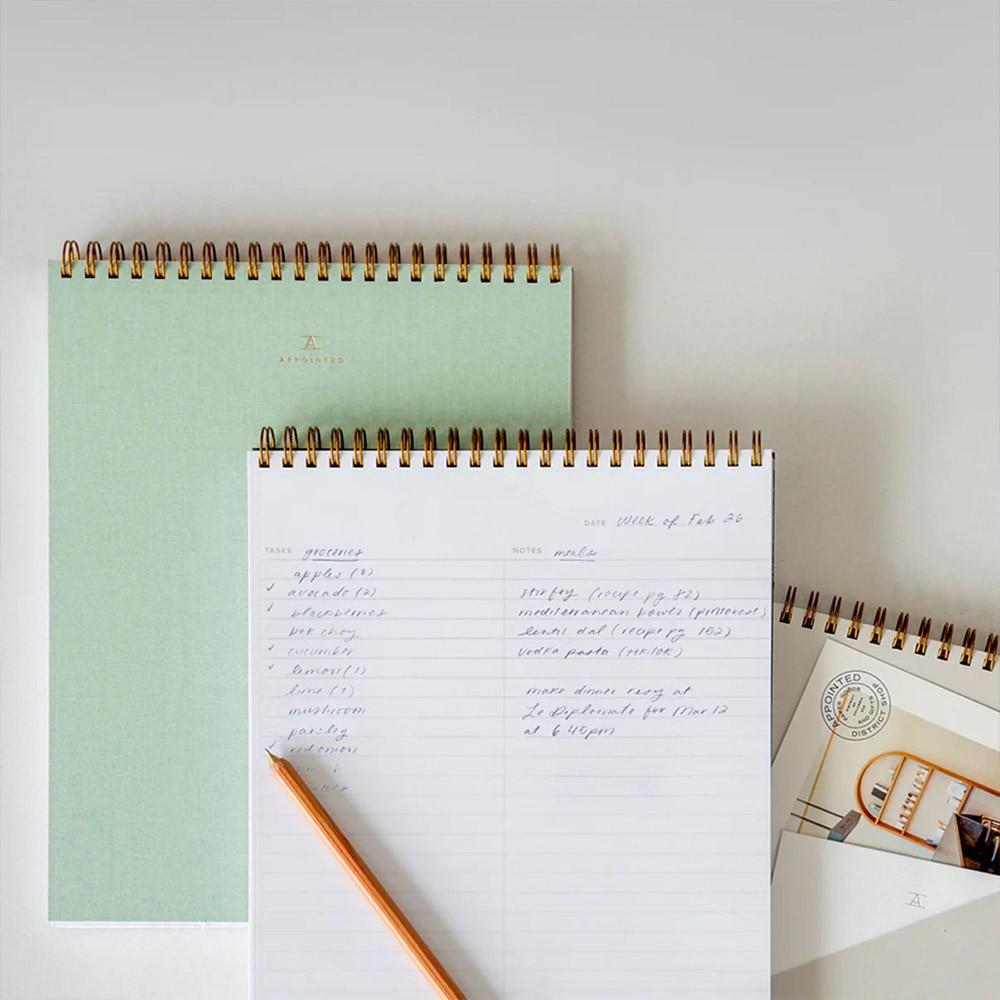 Titlee Bloc-notes à Spirales Mineral Green