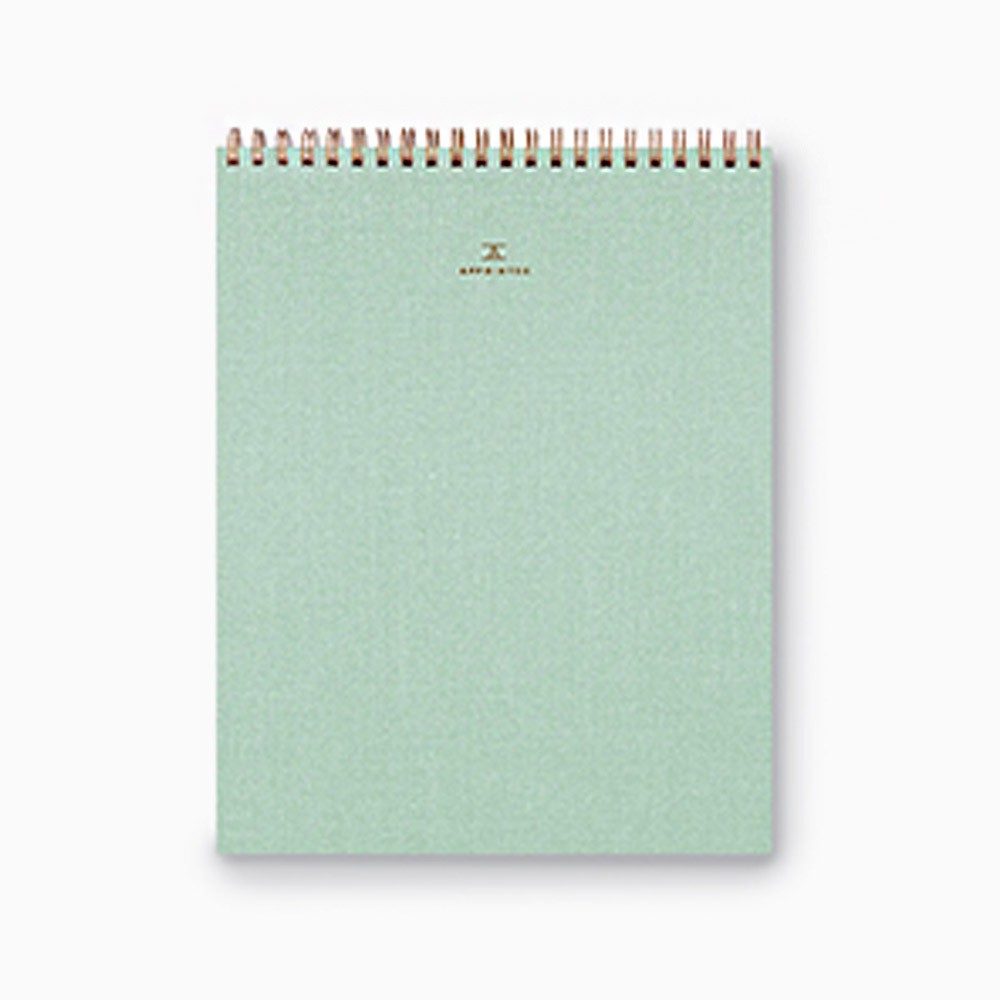 titlee Bloc-notes à spirales Mineral Green