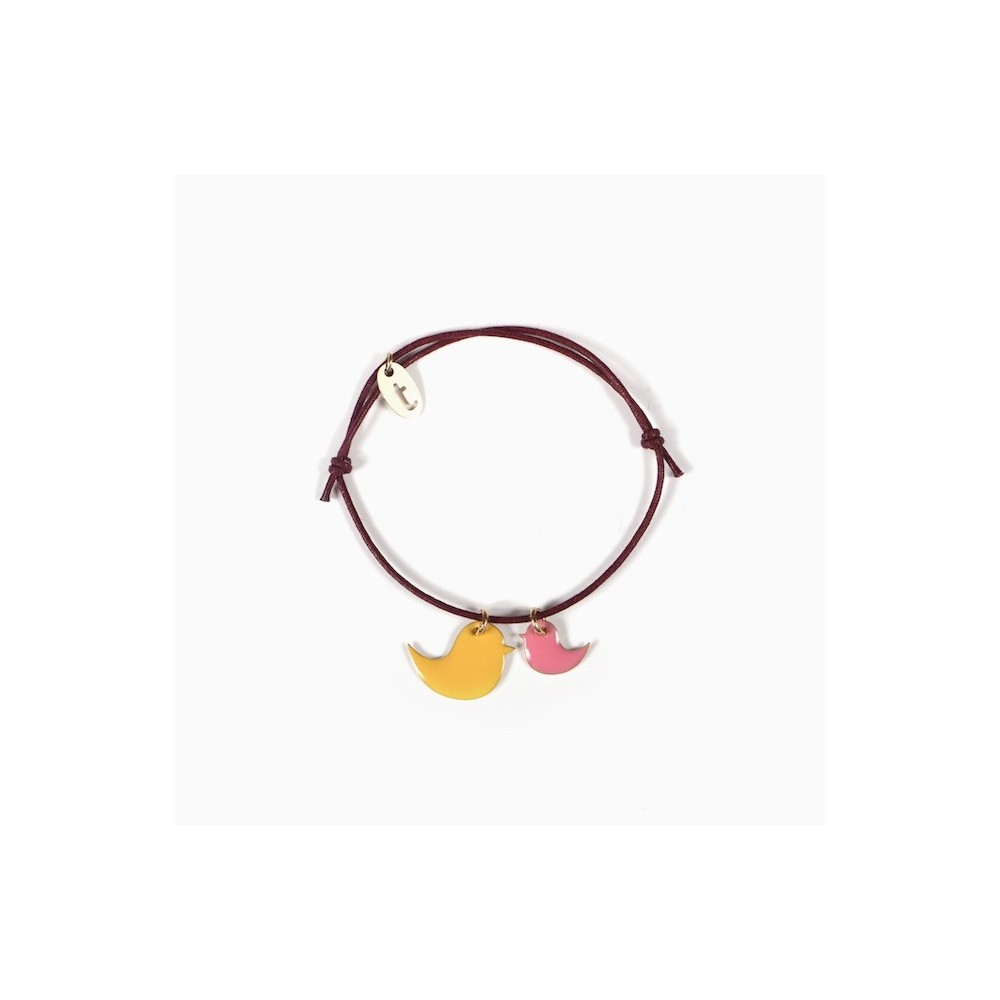 titlee Bracelet Birds - safran-fraise