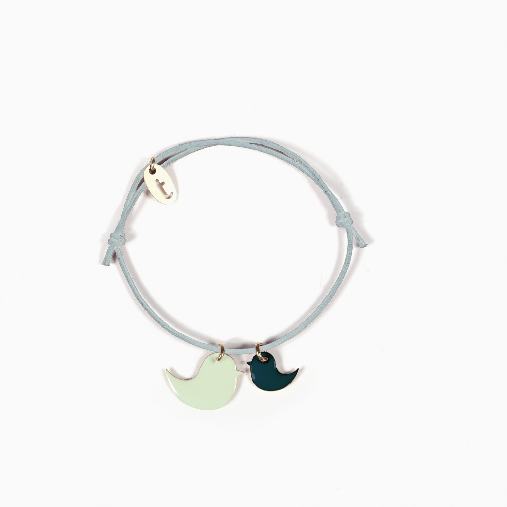 titlee Bracelet Birds - wasabi-canard