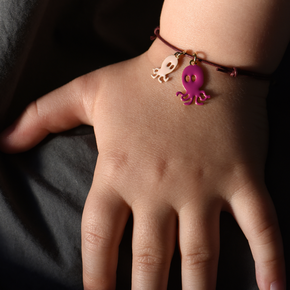 Titlee Bracelet Octopus - Ivoire-fuchsia