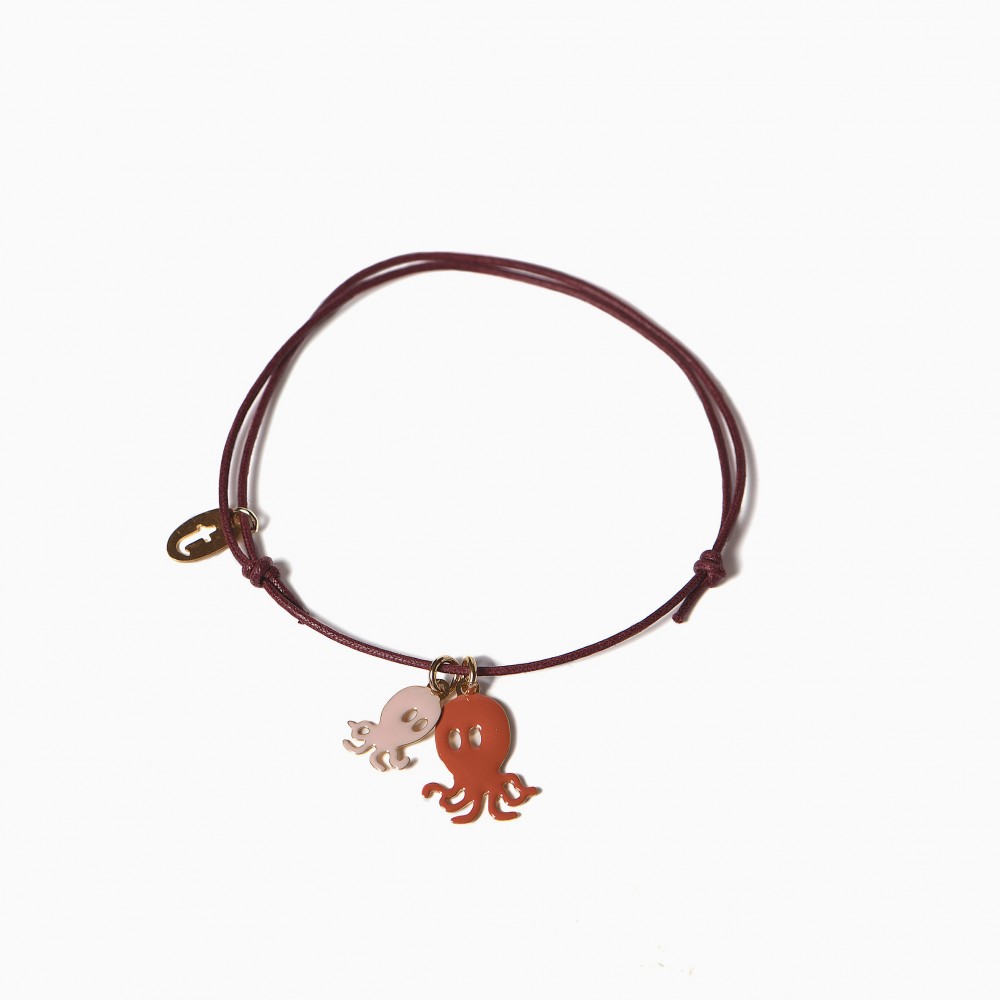 titlee Bracelet Octopus - rose poudré-brique